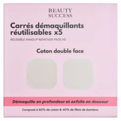 Kit De 5 Cotons Démaquillants Réutilisables